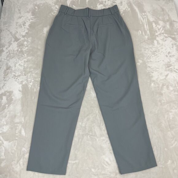 Halara Pants Womens Large Reg Grey High Rise Straight Leg Career Preppy NWT - Picture 9 of 11